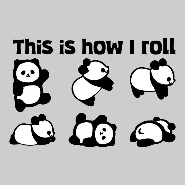 "This Is How I Roll Panda Bear Lover" T-Shirt: Embrace Your Playful Side