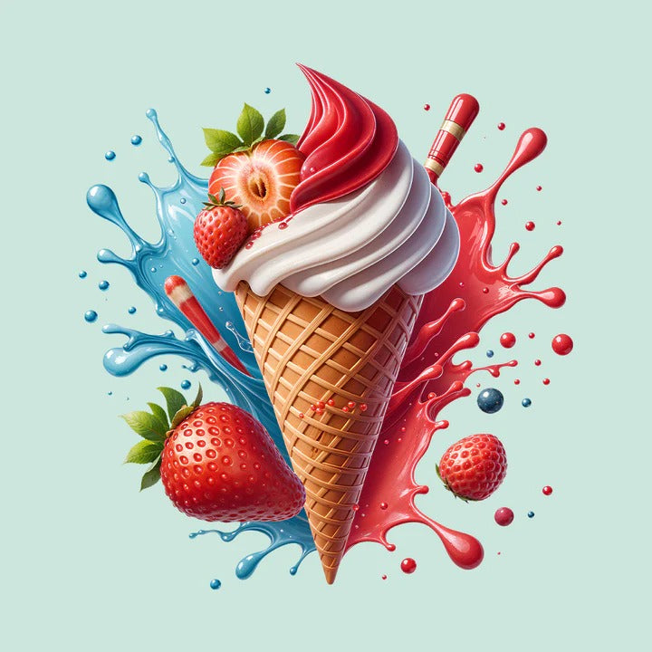 Strawberry Ice Cream Cone T-Shirt: A Sweet and Stylish Delight