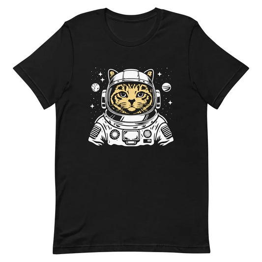 Explore the Cosmos in Style with the "Astronaut Cat" T-Shirt