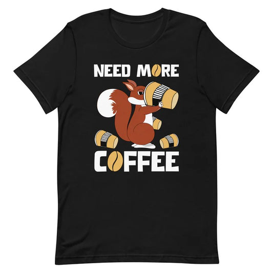 Start Your Day Right with the "Coffee & Squirrel" T-Shirt