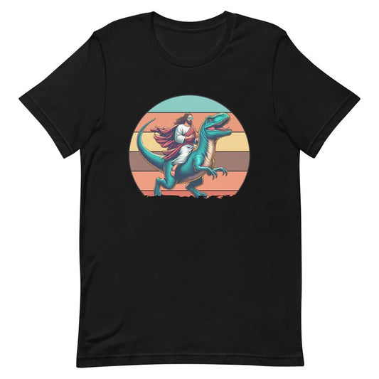 The Unique and Thought-Provoking "Jesus Riding Dinosaur T-Shirt"