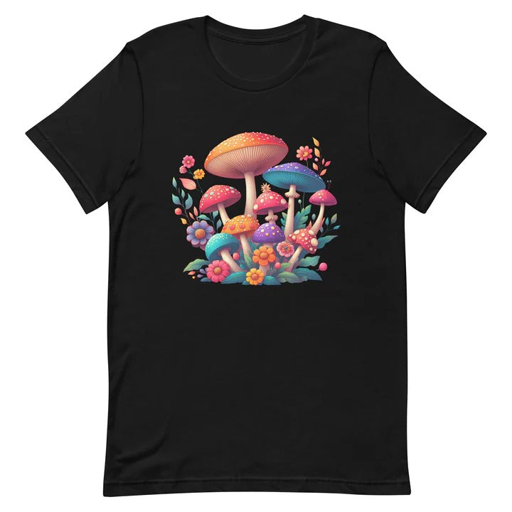 Step into the Psychedelic Era with the "Groovy Mushroom" T-Shirt
