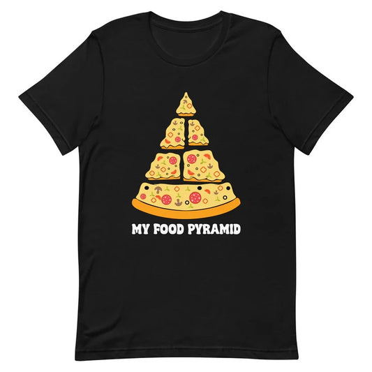 Embrace Your Love for Pizza with the "Pizza Food Pyramid" T-Shirt