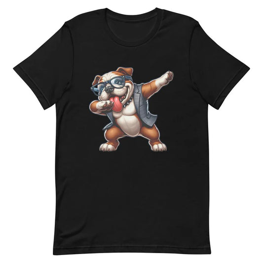 Embrace the Fun with the "English Bulldog Dabbing" T-Shirt