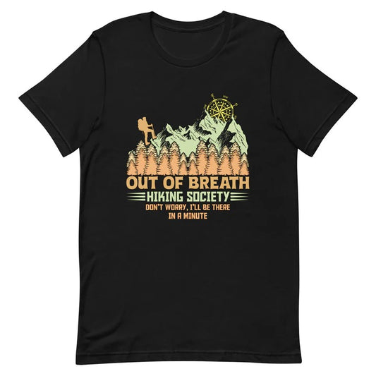 Celebrate Your Love for the Outdoors with the "Out of Breath Hiking Society" T-Shirt