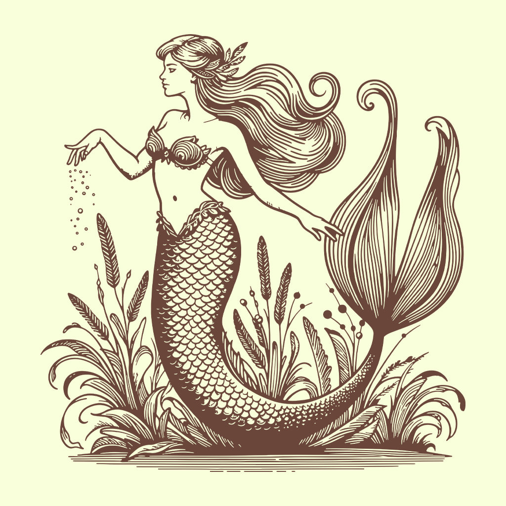 Vintage Mermaid Ocean Theme | PRODUCT CODE: VNTGMDERB