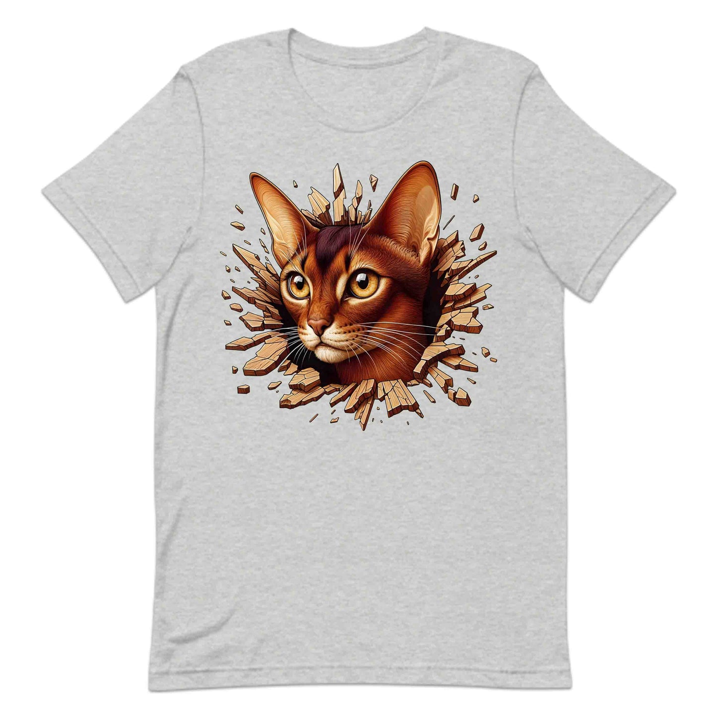 Abyssinian Cat Breaking Through Wall 3D Realistic Cat | PRODUCT CODE: ABSNYCTABRKF
