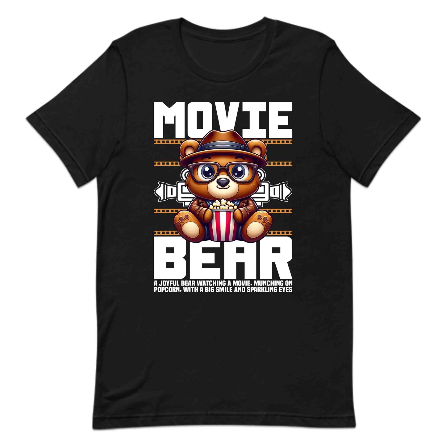 Adorable Movie Bear Film Buffs Popcorn Enthusiasts | PRODUCT CODE: ADBMVEBRFLBS