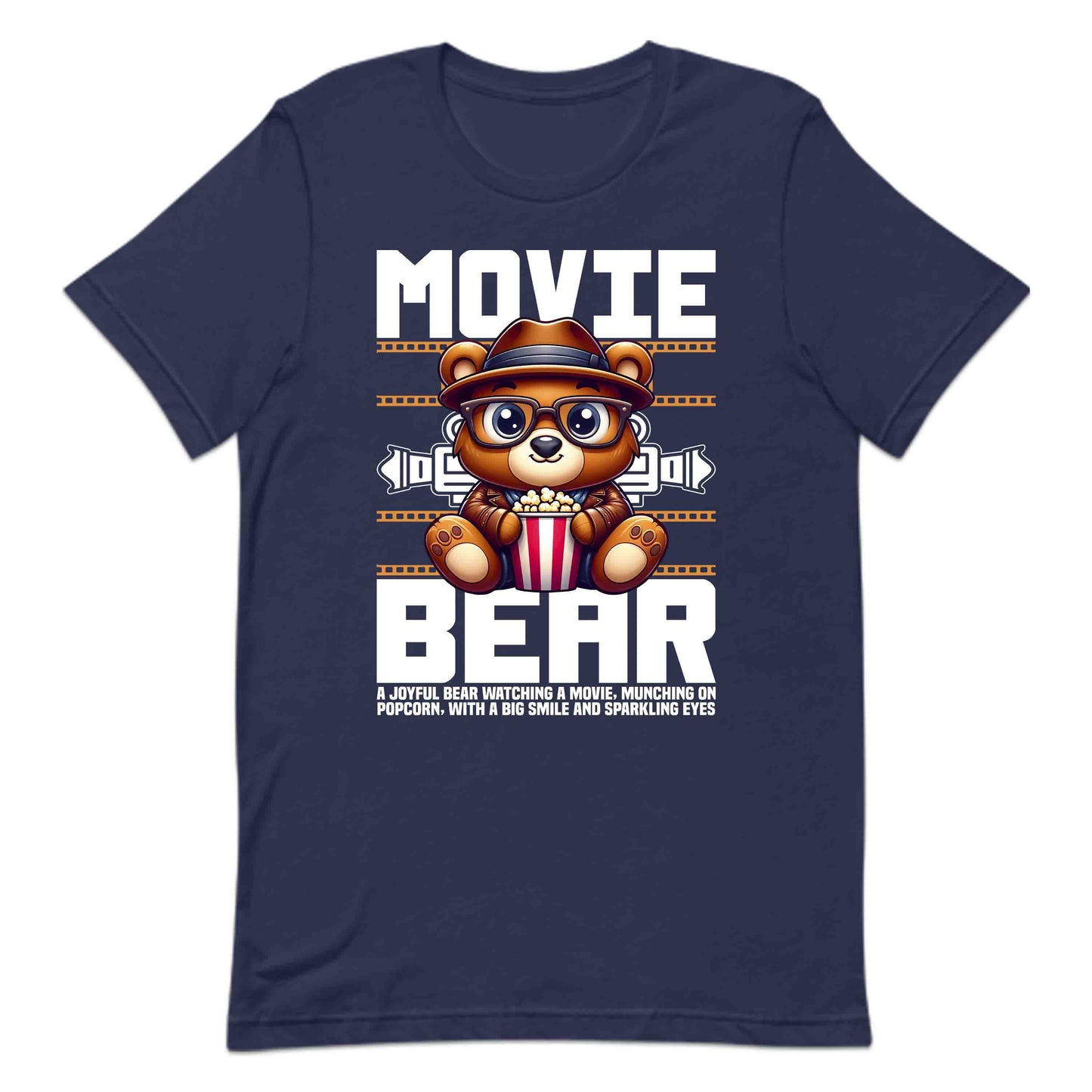 Adorable Movie Bear Film Buffs Popcorn Enthusiasts | PRODUCT CODE: ADBMVEBRFLBS