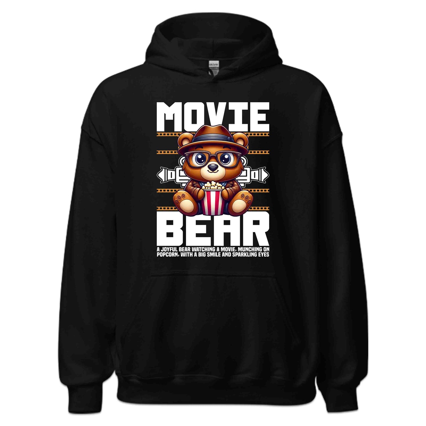 Adorable Movie Bear Film Buffs Popcorn Enthusiasts | PRODUCT CODE: ADBMVEBRFLBS