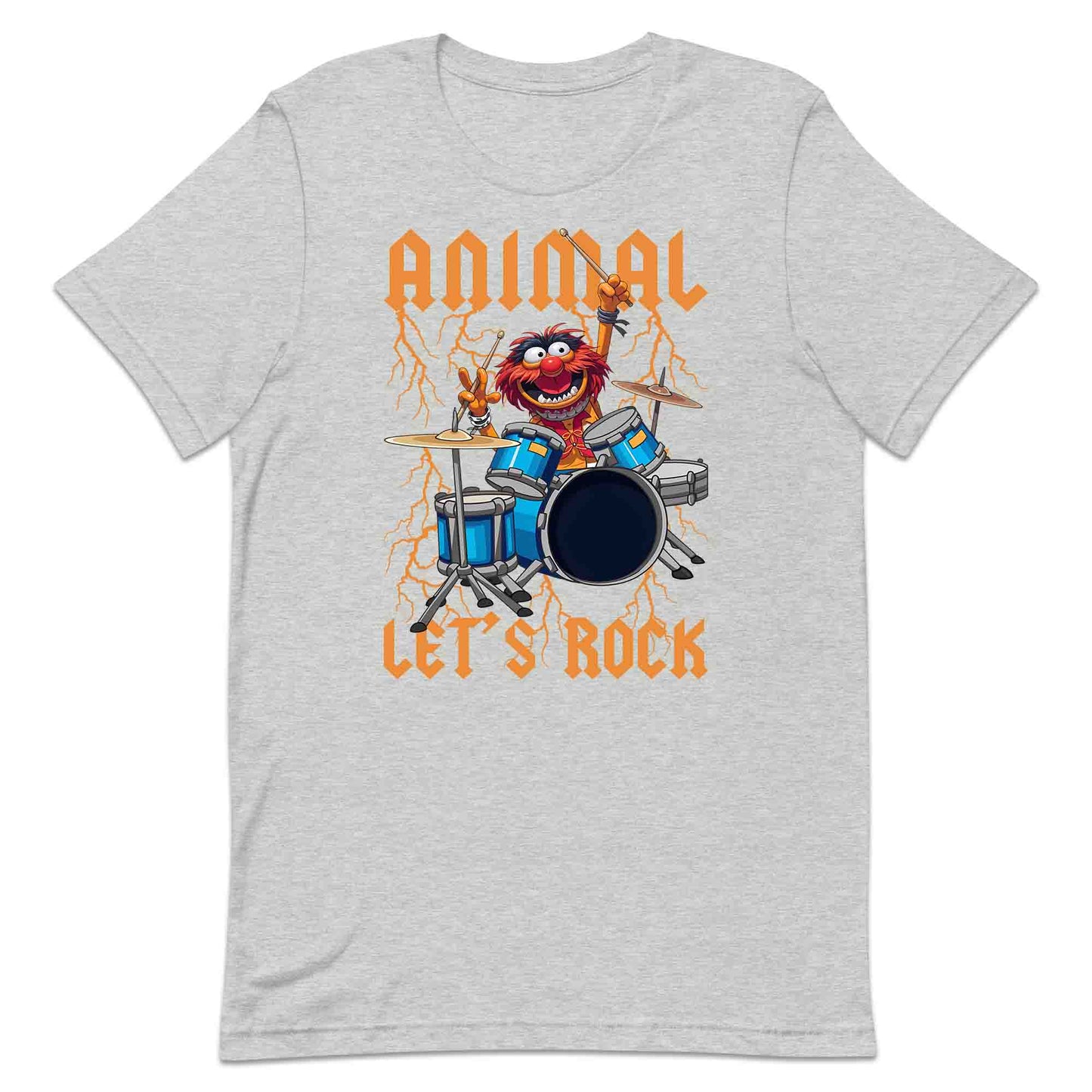 The Muppets Animal Drummer T-Shirt, Jumper & Hoodie – Let’s Rock! Electric Blue Rock Music Fan Apparel | PRODUCT CODE: ADNERWUYO
