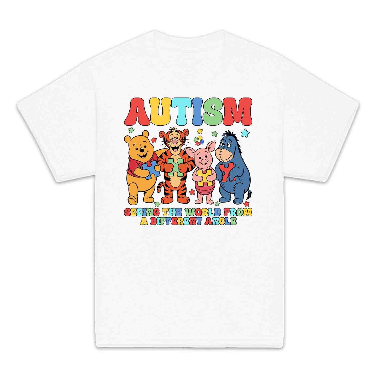 Winnie the Pooh & Friends Kids T-Shirt | Pooh Piglet Tigger & Eeyore Jumper | Autism Awareness Hoodie | PRODUCT CODE: AEJWHQNPHOF