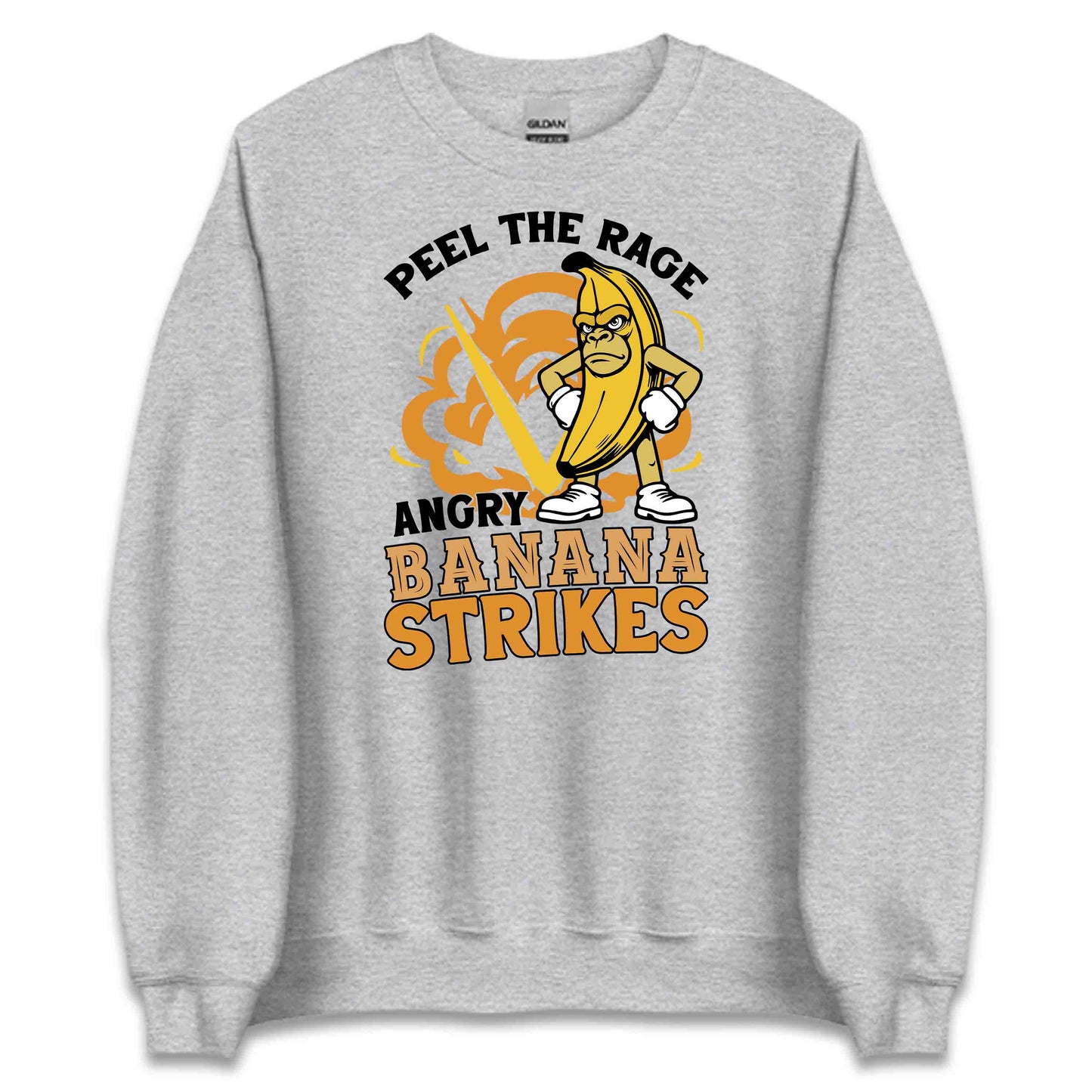 Angry Banana Cartoon Funny Peel the Rage Bnana Quirky Humor | PRODUCT CODE: AGBNRYCTNOPLE
