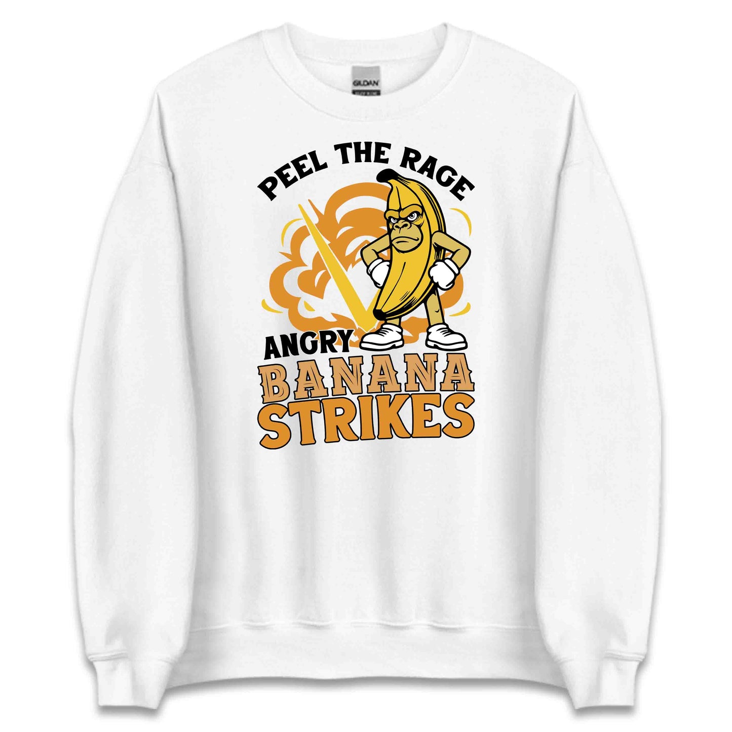 Angry Banana Cartoon Funny Peel the Rage Bnana Quirky Humor | PRODUCT CODE: AGBNRYCTNOPLE