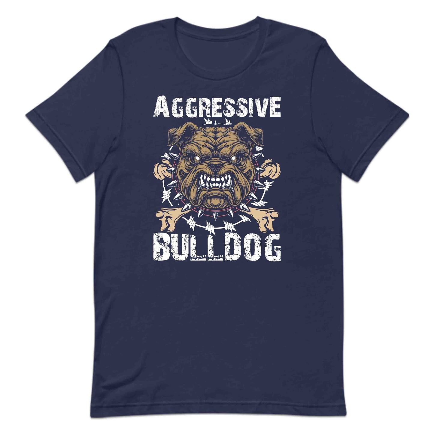 Aggressive Bulldog Fierce Dog with Grunge Bones | PRODUCT CODE: AGVRSBLDGOFC