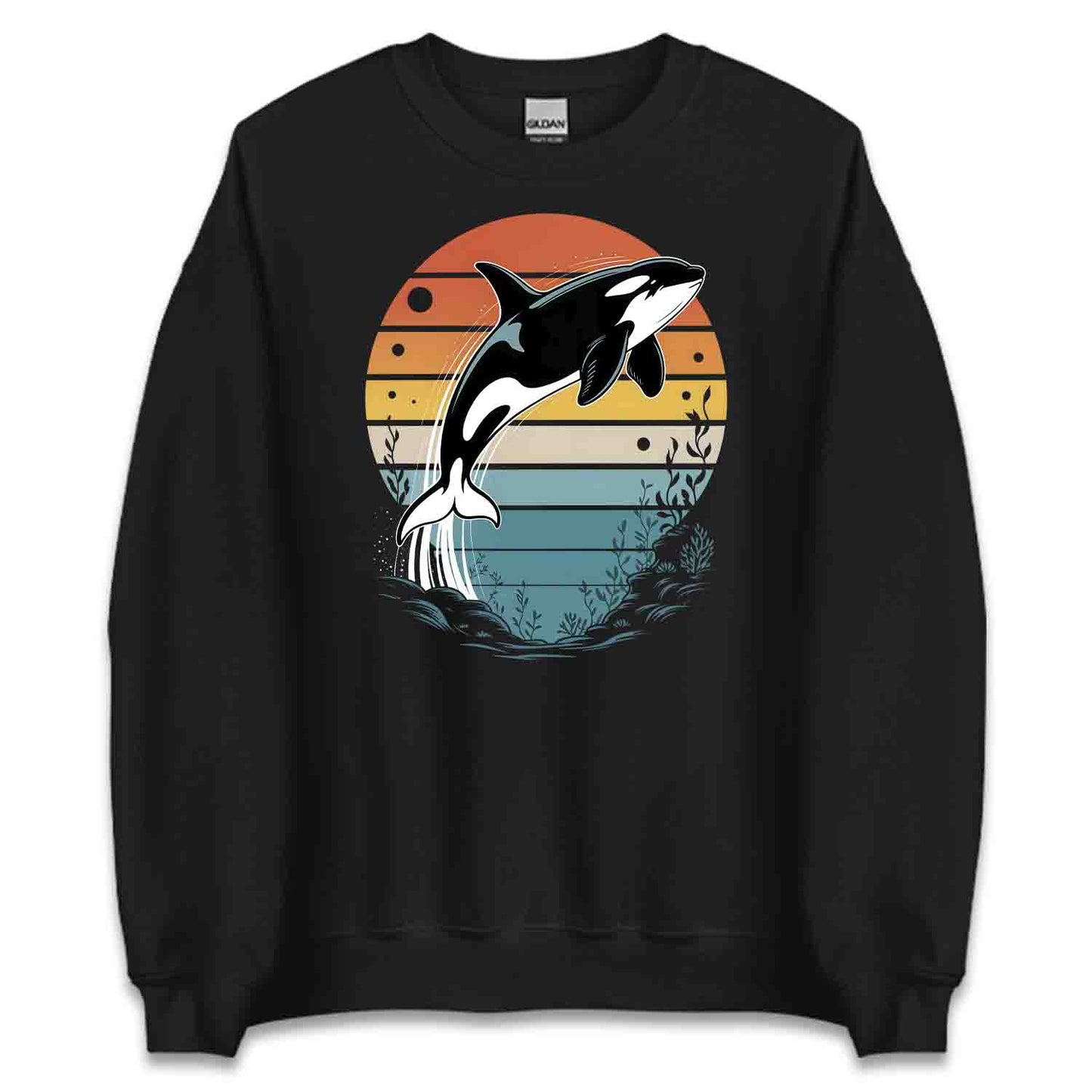 Jumping Orca T-Shirt, Vintage Ocean Sweatshirt, Marine Life Hoodie | PRODUCT CODE: AJKWHERKJ