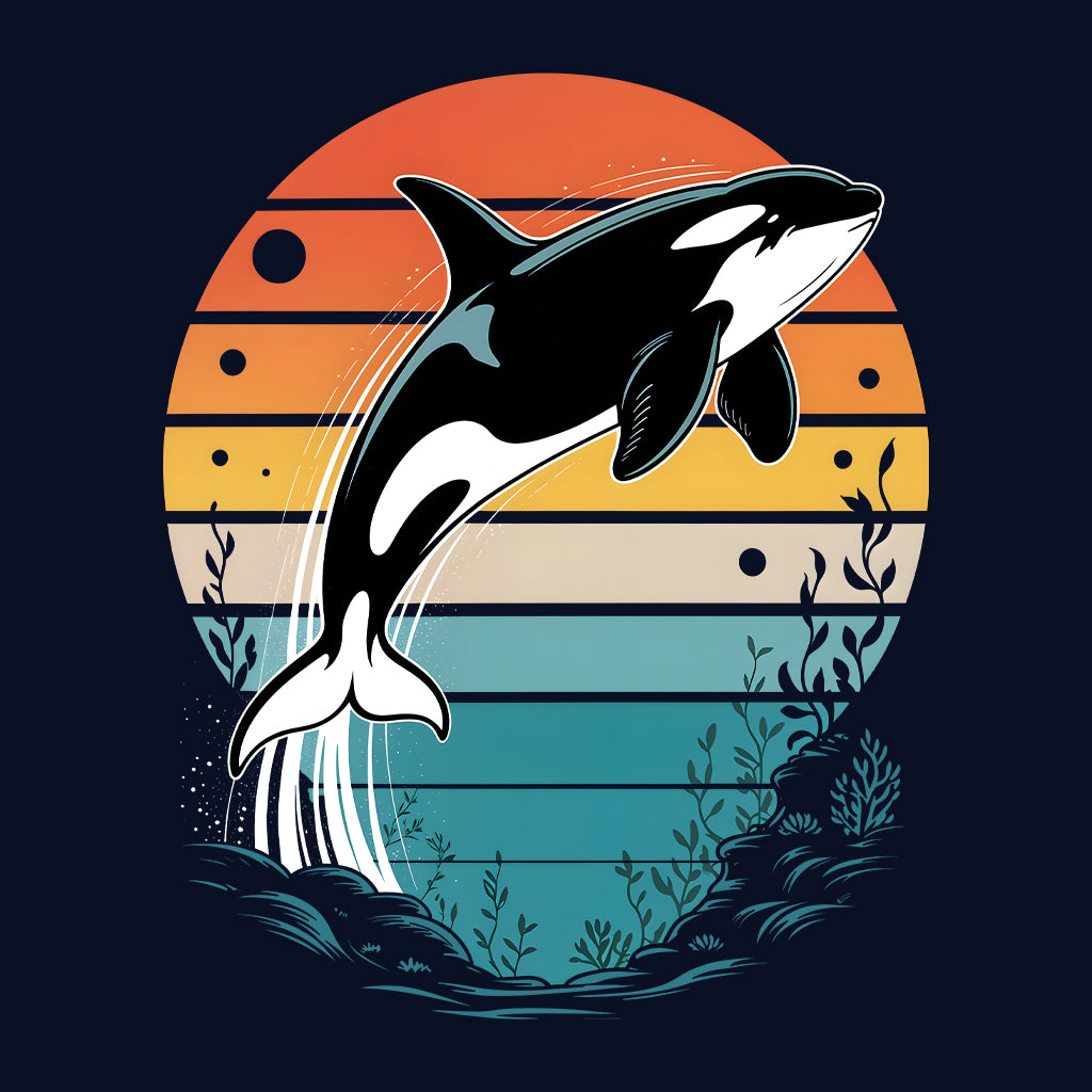 Jumping Orca T-Shirt, Vintage Ocean Sweatshirt, Marine Life Hoodie | PRODUCT CODE: AJKWHERKJ