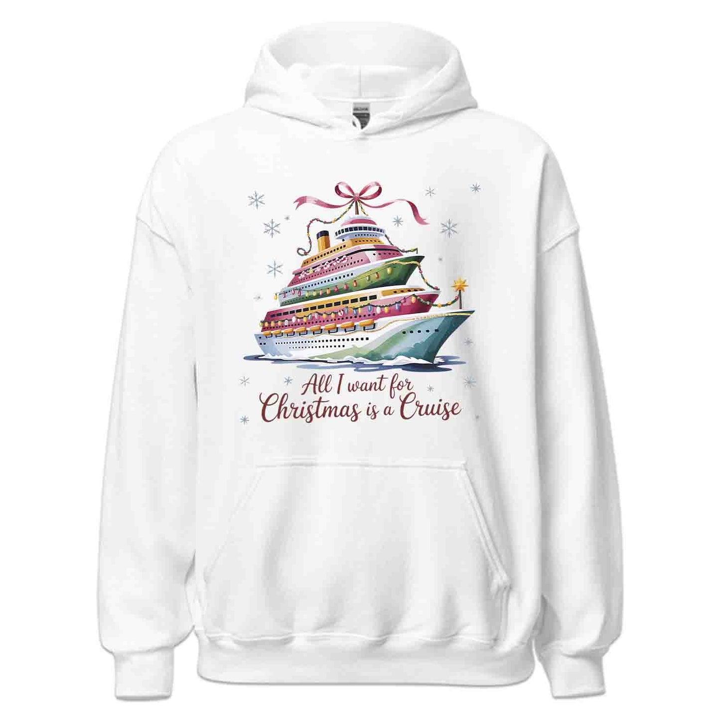 All I Want for Christmas Is a Cruise T-Shirt, Holiday Ship Sweatshirt, Cozy Cruise Hoodie | PRODUCT CODE: AKJGSDBVWZ