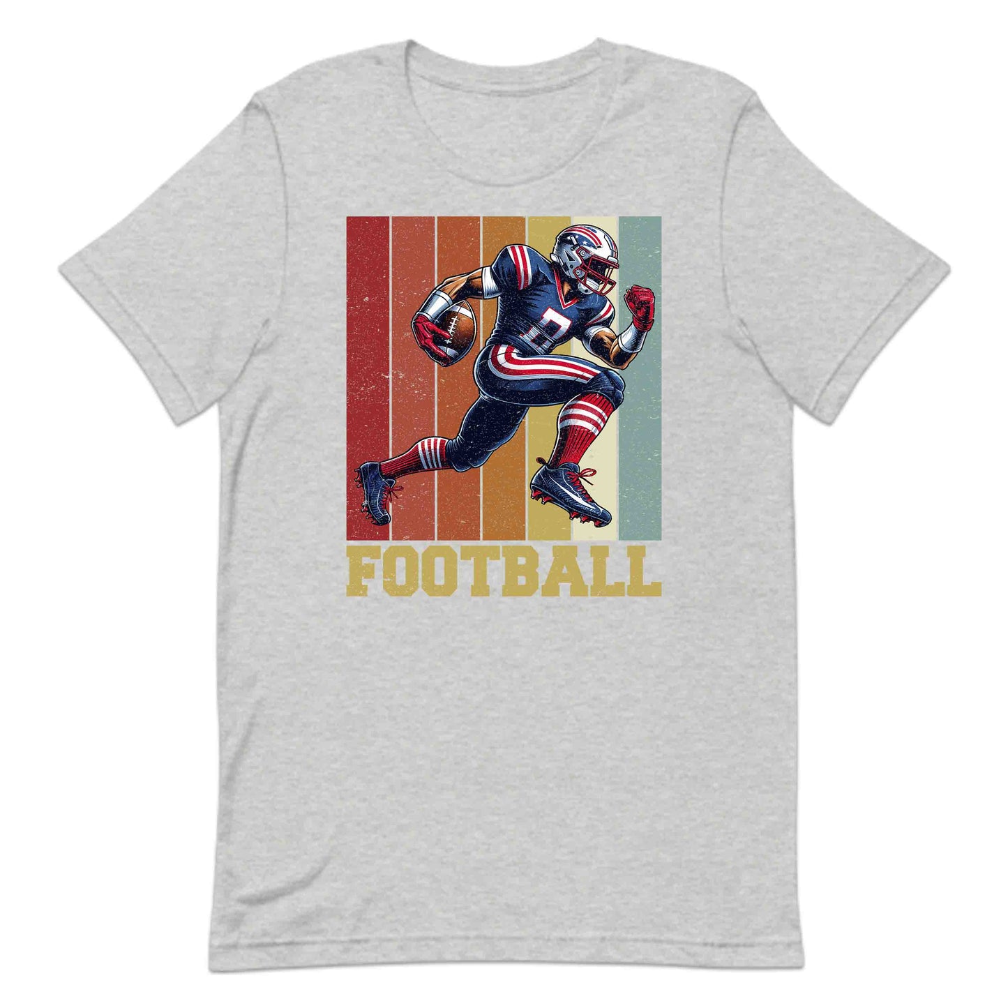 American Football Vintage Football Player Striking Athlete | PRODUCT CODE: AMFTOBLVNGPLS