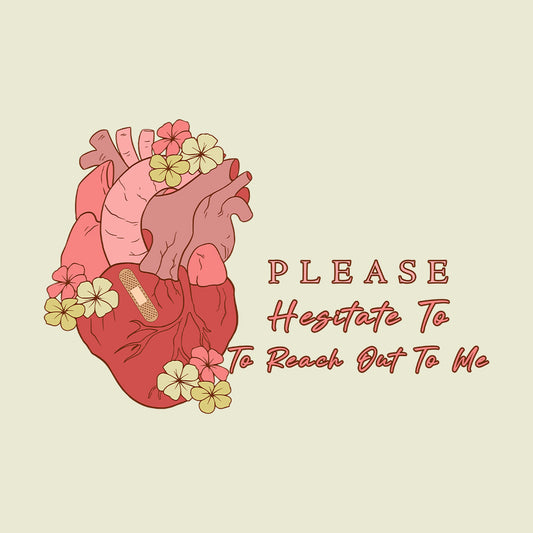 Please Hesitate To Reach Out To Me Anatomical Flowers Heart | PRODUCT CODE: ANTMFLWHR