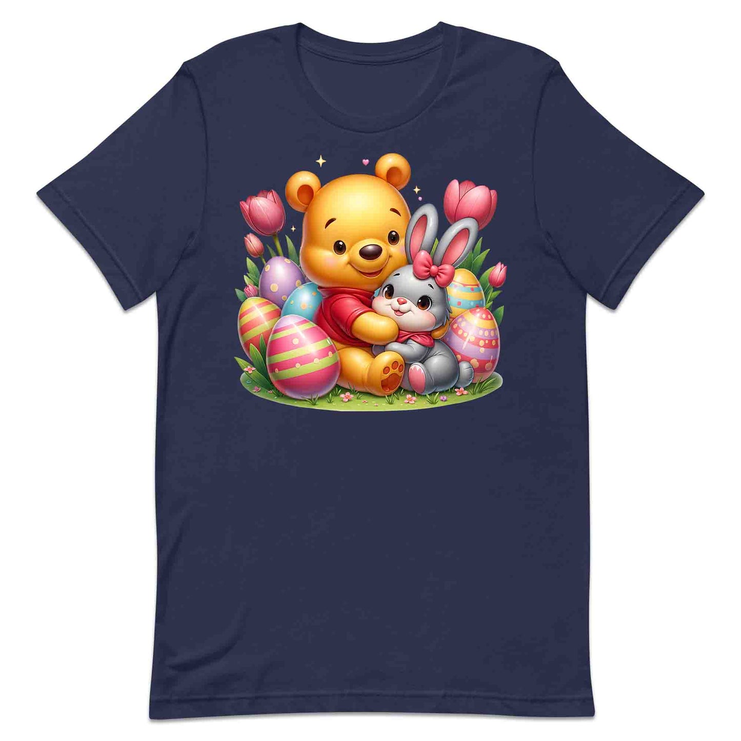 Disney Winnie the Pooh Easter T-Shirt | Sweet Pooh & Bunny Hug Jumper | Eggs & Flowers Hoodie | PRODUCT CODE: ASDNLMXCVOR