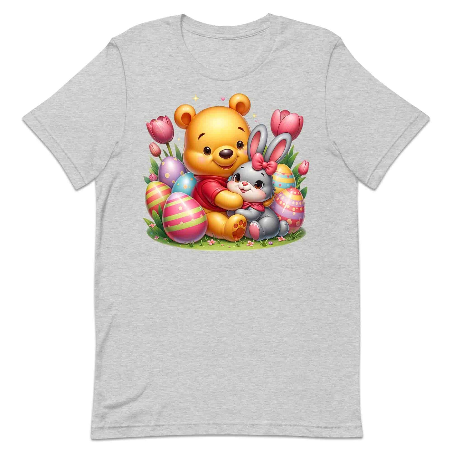 Disney Winnie the Pooh Easter T-Shirt | Sweet Pooh & Bunny Hug Jumper | Eggs & Flowers Hoodie | PRODUCT CODE: ASDNLMXCVOR