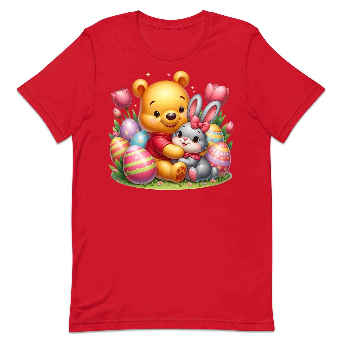 Disney Winnie the Pooh Easter T-Shirt | Sweet Pooh & Bunny Hug Jumper | Eggs & Flowers Hoodie | PRODUCT CODE: ASDNLMXCVOR