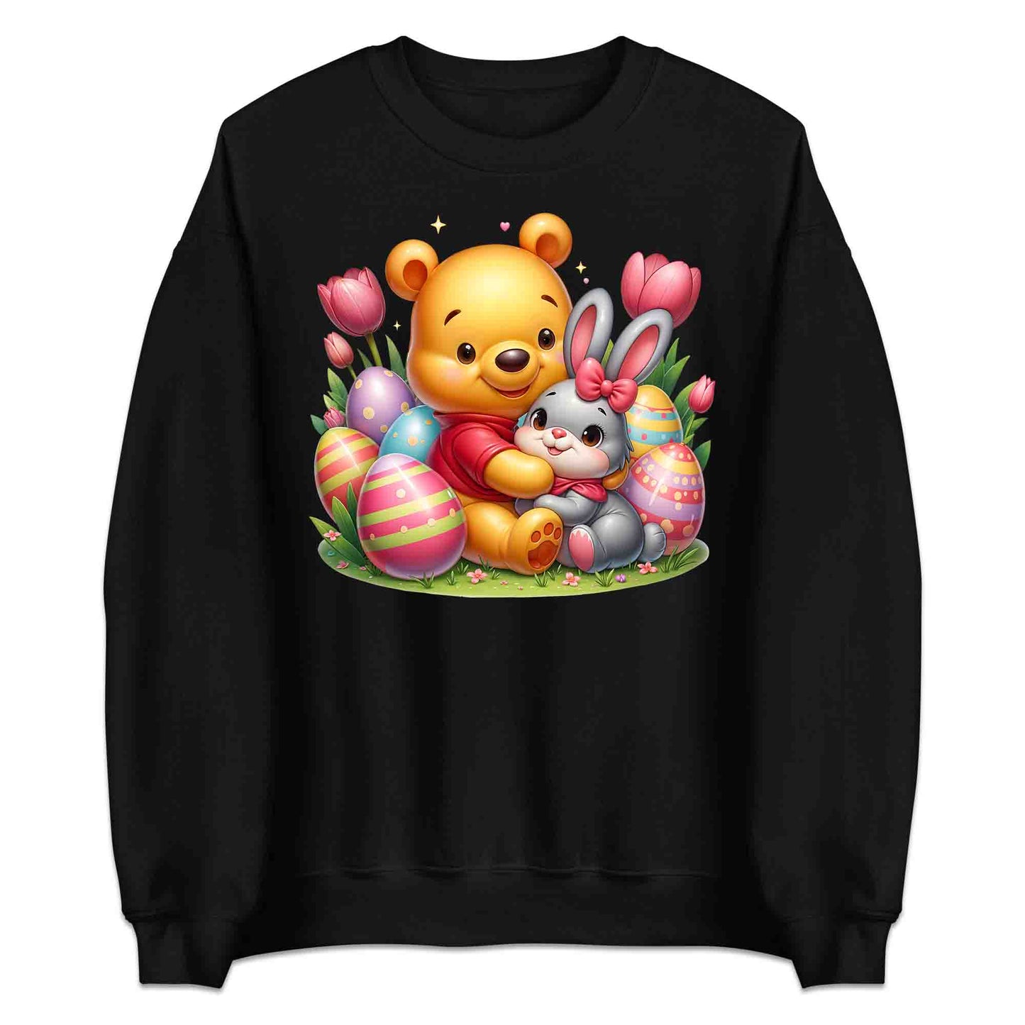 Disney Winnie the Pooh Easter T-Shirt | Sweet Pooh & Bunny Hug Jumper | Eggs & Flowers Hoodie | PRODUCT CODE: ASDNLMXCVOR