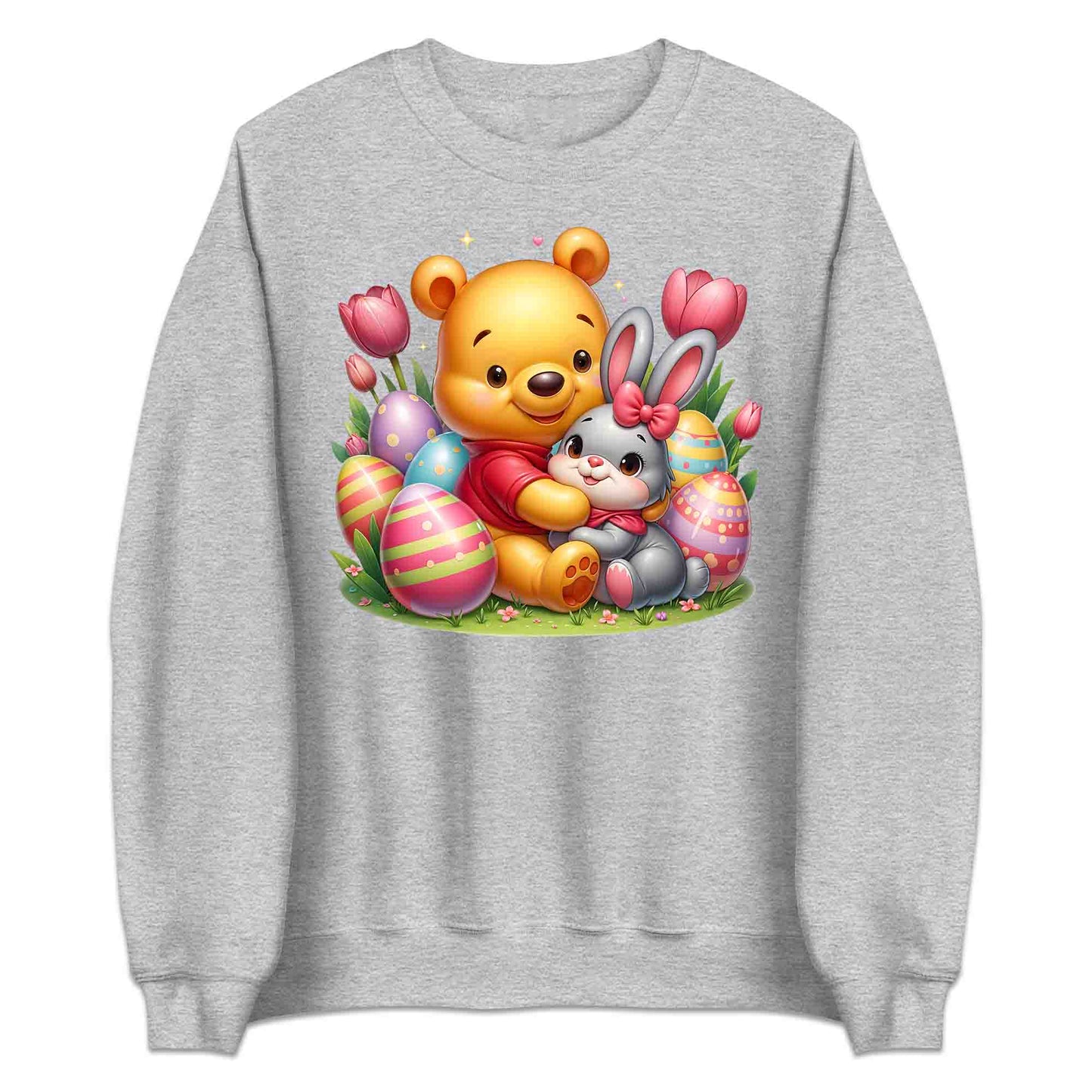 Disney Winnie the Pooh Easter T-Shirt | Sweet Pooh & Bunny Hug Jumper | Eggs & Flowers Hoodie | PRODUCT CODE: ASDNLMXCVOR