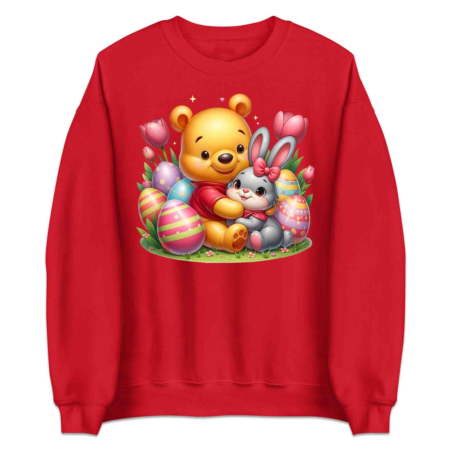 Disney Winnie the Pooh Easter T-Shirt | Sweet Pooh & Bunny Hug Jumper | Eggs & Flowers Hoodie | PRODUCT CODE: ASDNLMXCVOR