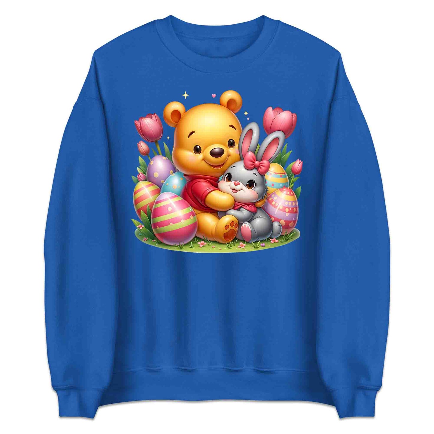 Disney Winnie the Pooh Easter T-Shirt | Sweet Pooh & Bunny Hug Jumper | Eggs & Flowers Hoodie | PRODUCT CODE: ASDNLMXCVOR