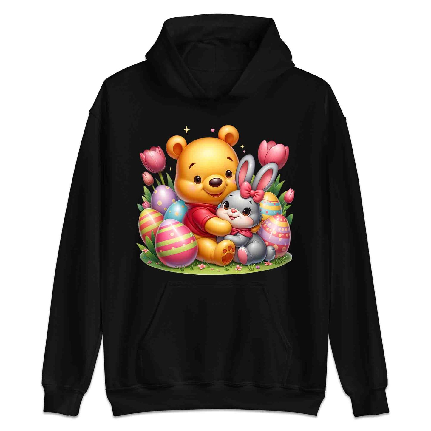 Disney Winnie the Pooh Easter T-Shirt | Sweet Pooh & Bunny Hug Jumper | Eggs & Flowers Hoodie | PRODUCT CODE: ASDNLMXCVOR