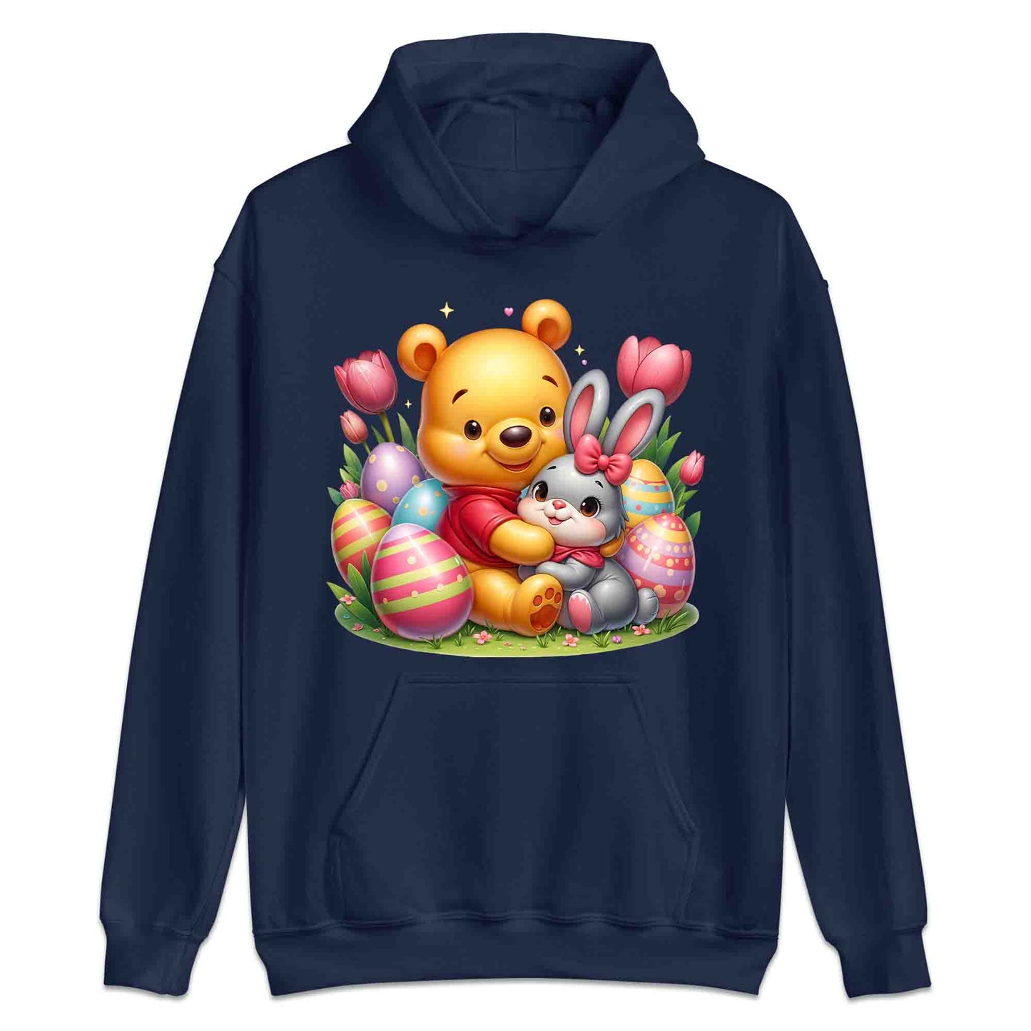 Disney Winnie the Pooh Easter T-Shirt | Sweet Pooh & Bunny Hug Jumper | Eggs & Flowers Hoodie | PRODUCT CODE: ASDNLMXCVOR