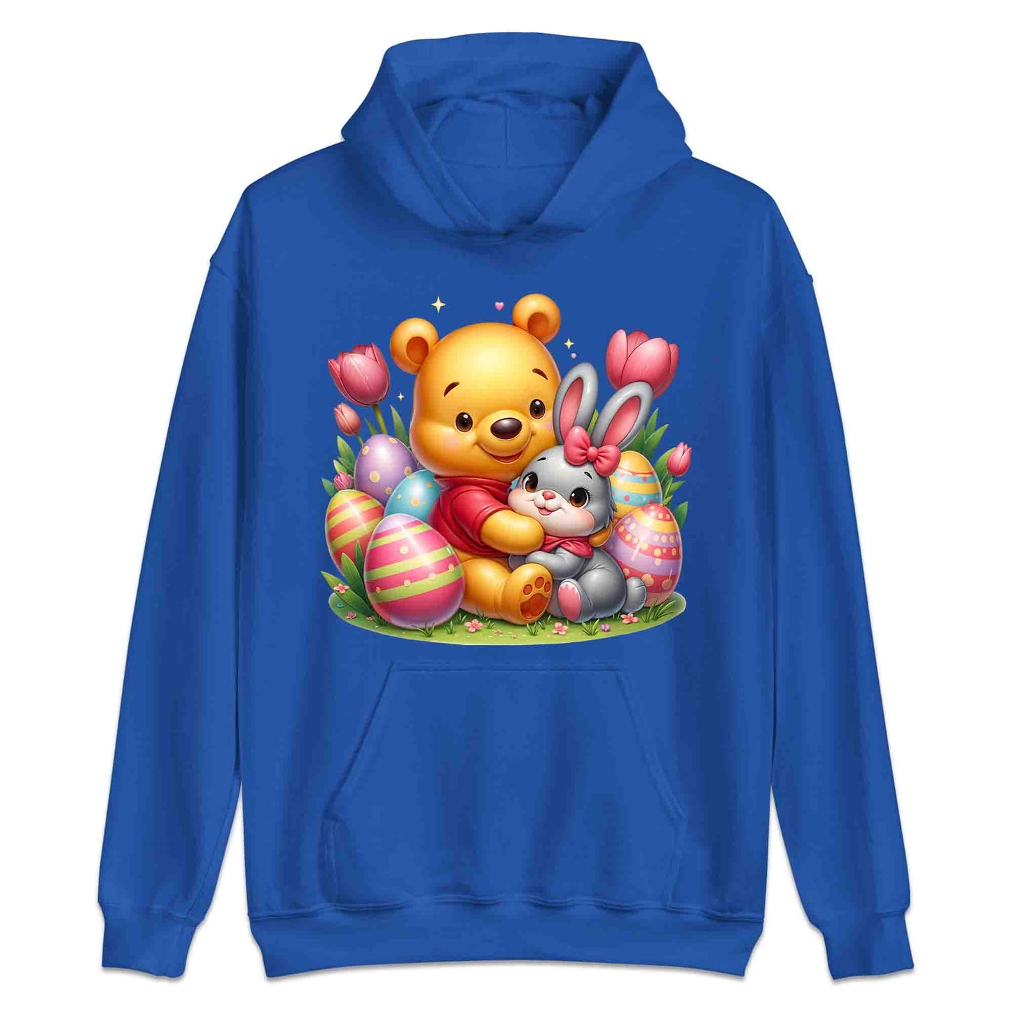Disney Winnie the Pooh Easter T-Shirt | Sweet Pooh & Bunny Hug Jumper | Eggs & Flowers Hoodie | PRODUCT CODE: ASDNLMXCVOR