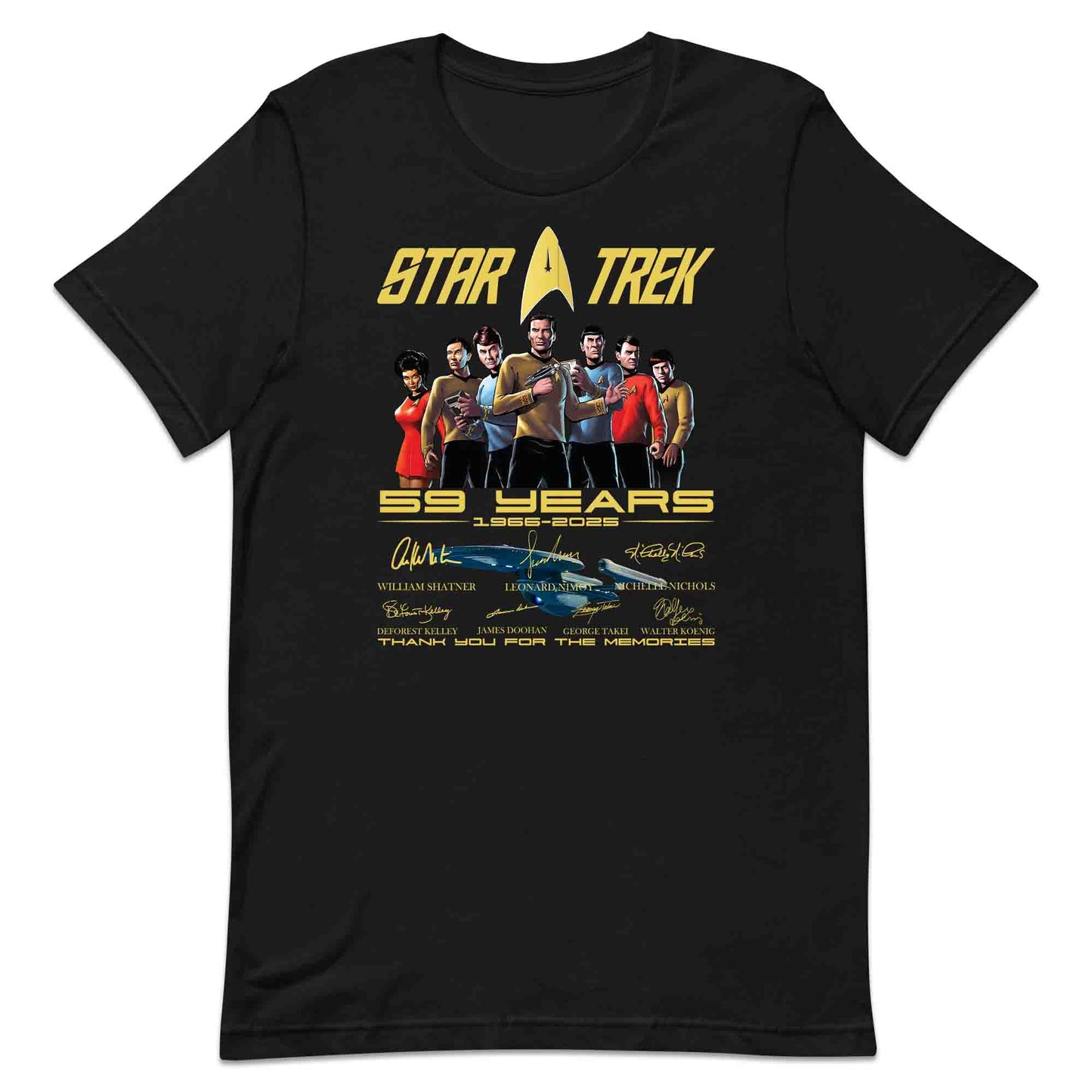 Star Trek 59th Anniversary T-Shirt, Jumper & Hoodie – Kirk, Spock & Original Crew Tribute (1966–2025) | PRODUCT CODE: ASDYTZXLK