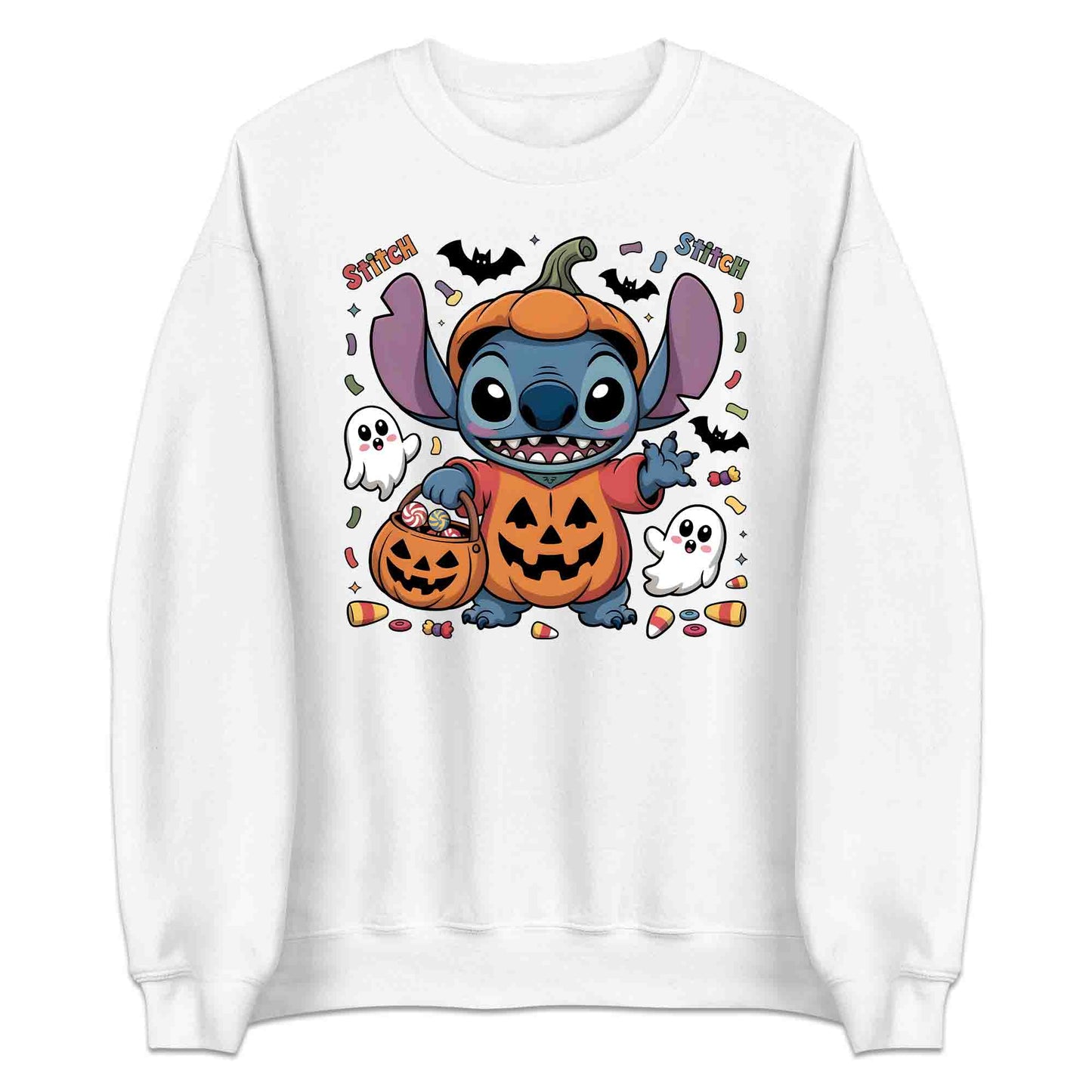 Stitch Pumpkin Costume T-Shirt, Disney Halloween Sweatshirt, Ohana Trick-or-Treat Hoodie | PRODUCT CODE: ASOIWERBU