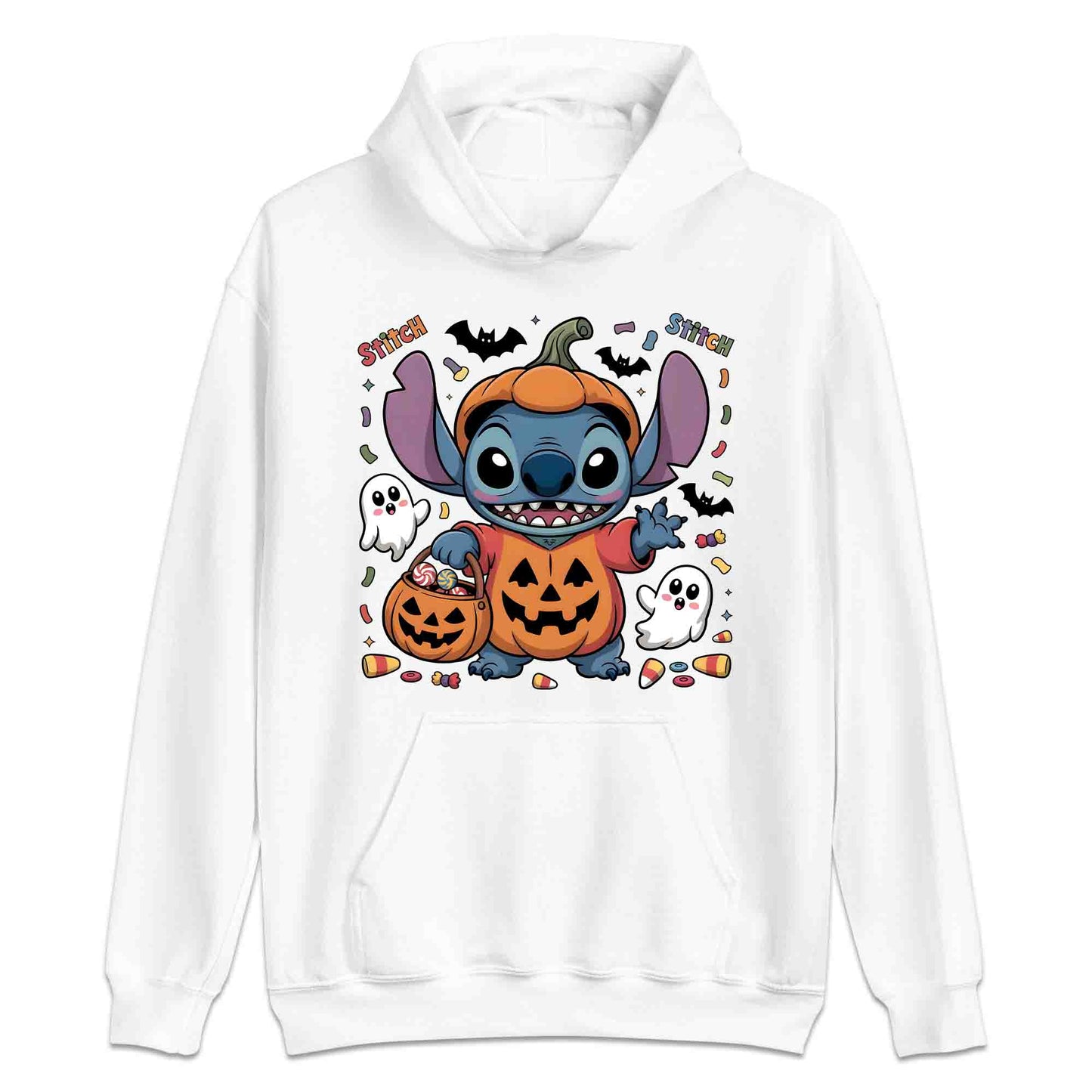 Stitch Pumpkin Costume T-Shirt, Disney Halloween Sweatshirt, Ohana Trick-or-Treat Hoodie | PRODUCT CODE: ASOIWERBU