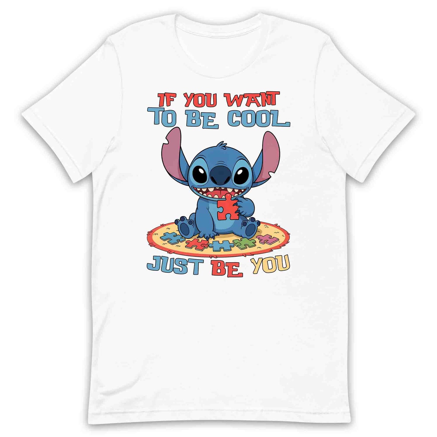Autism Awareness Stitch T-Shirt | Disney Lilo & Stitch Jumper | Cartoon Puzzle Piece Hoodie | PRODUCT CODE: AYWERBNMOS