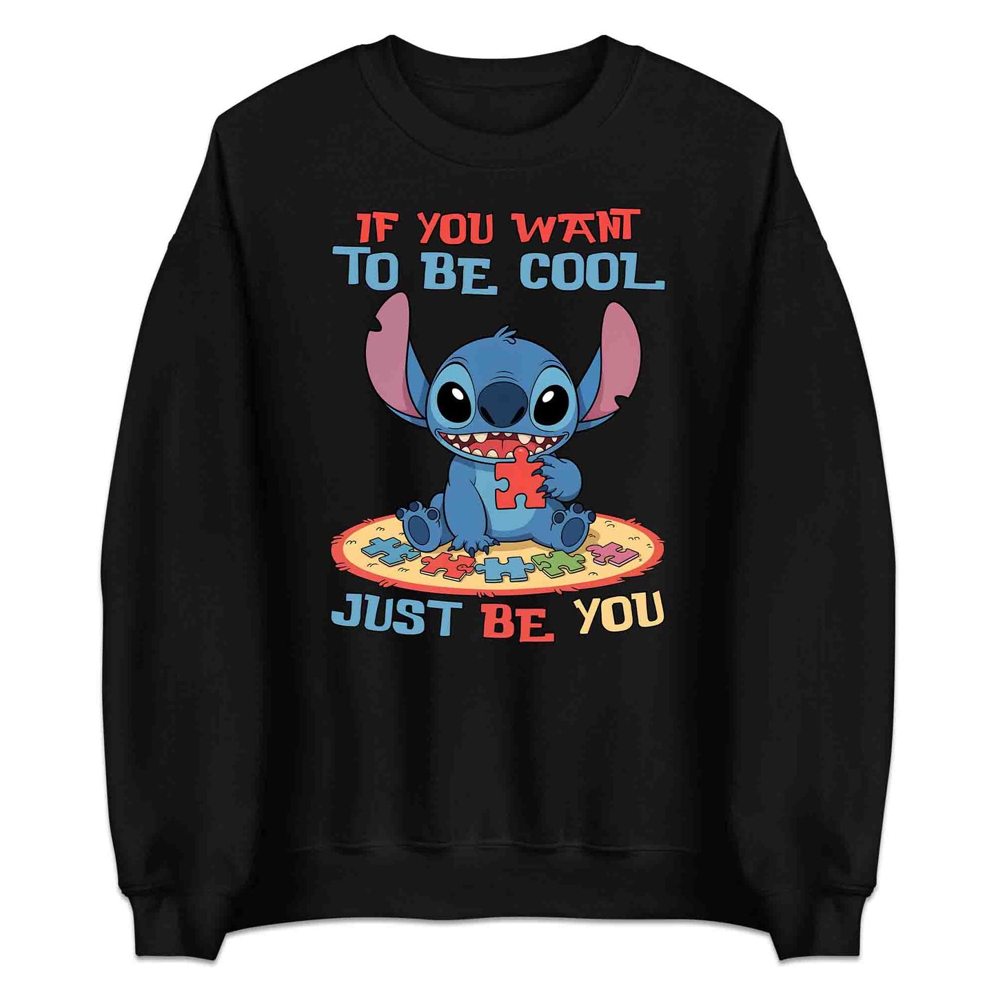 Autism Awareness Stitch T-Shirt | Disney Lilo & Stitch Jumper | Cartoon Puzzle Piece Hoodie | PRODUCT CODE: AYWERBNMOS