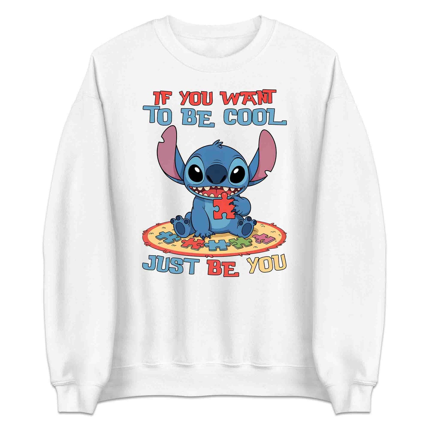 Autism Awareness Stitch T-Shirt | Disney Lilo & Stitch Jumper | Cartoon Puzzle Piece Hoodie | PRODUCT CODE: AYWERBNMOS