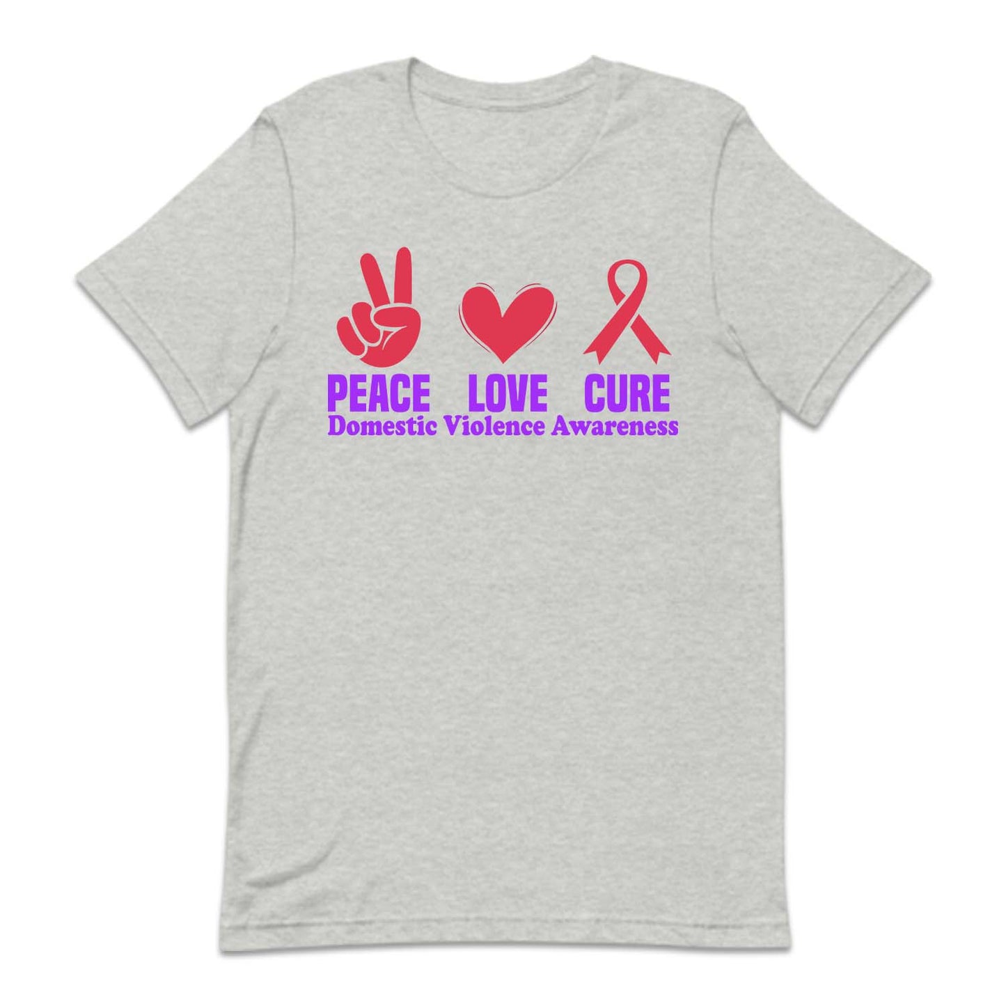 Domestic Violence Awareness Peace Love Cure Dv Survivor | PRODUCT CODE: PCELVURXDM
