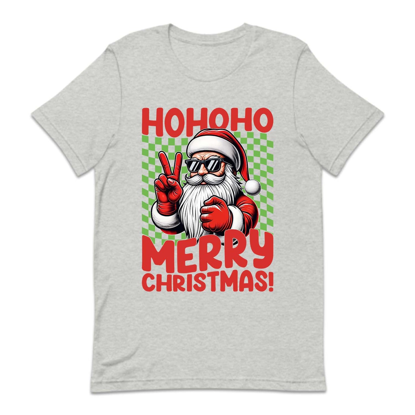 Ho Ho Ho Merry Christmas Santa Claus Peace Sign Xmas | PRODUCT CODE: SNTMKNGPEC