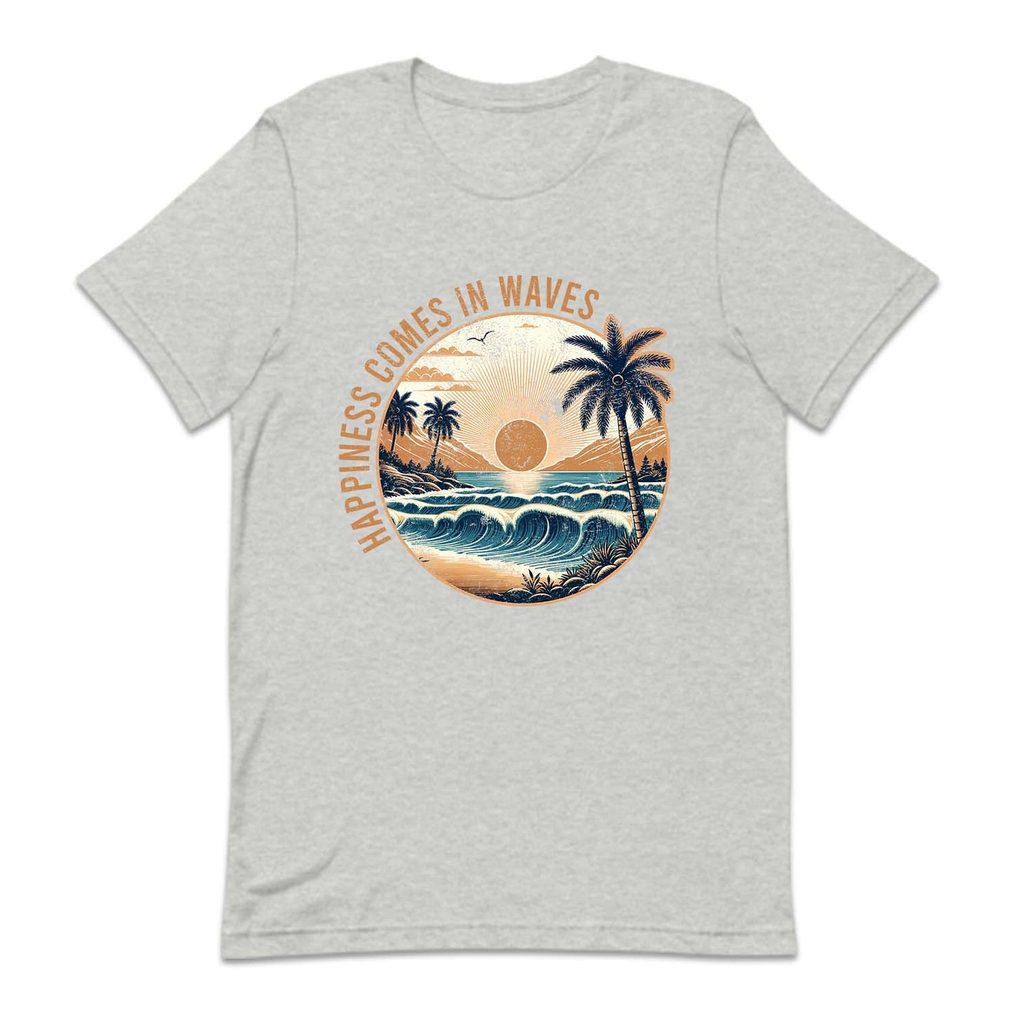 Happiness Comes In Waves Beach Vibes | PRODUCT CODE: HPANSCMIW
