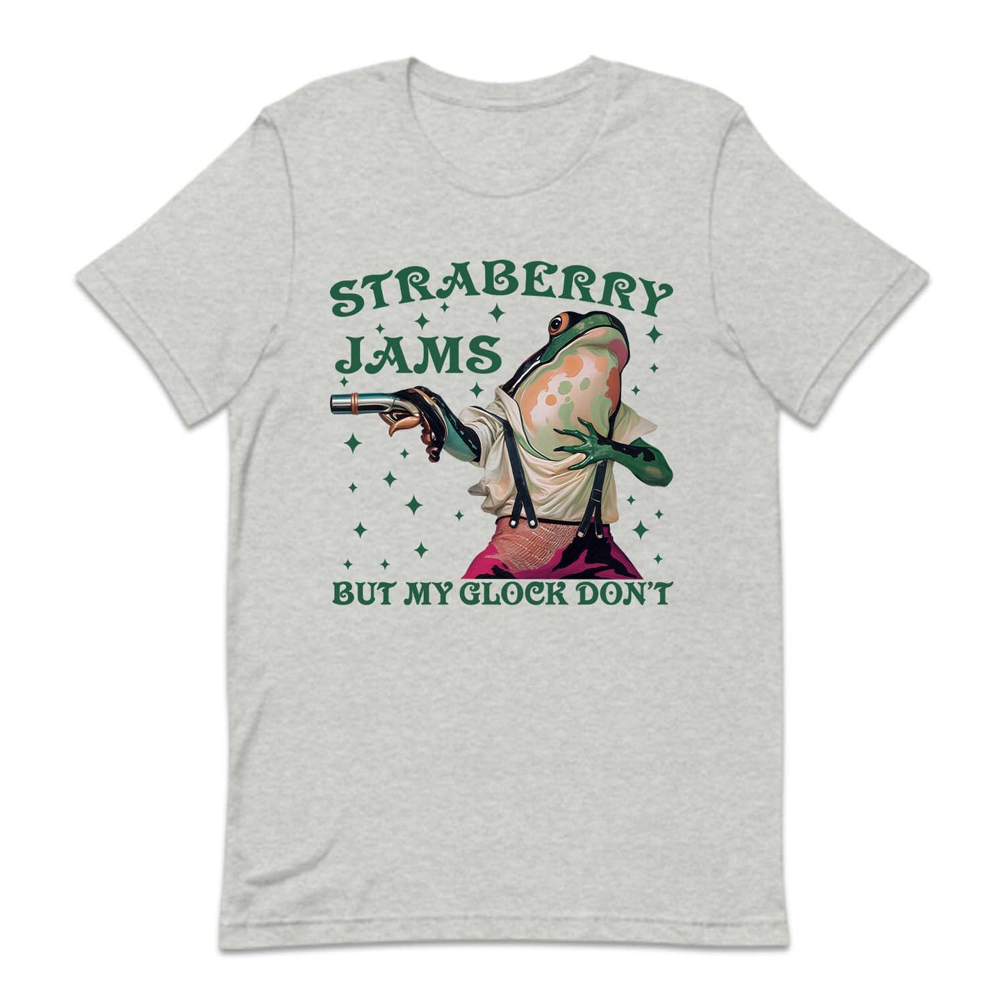 Strawberry Jams But My Glock Don't Hilarious Frog with Gun | PRODUCT CODE: SRTBWGNUL
