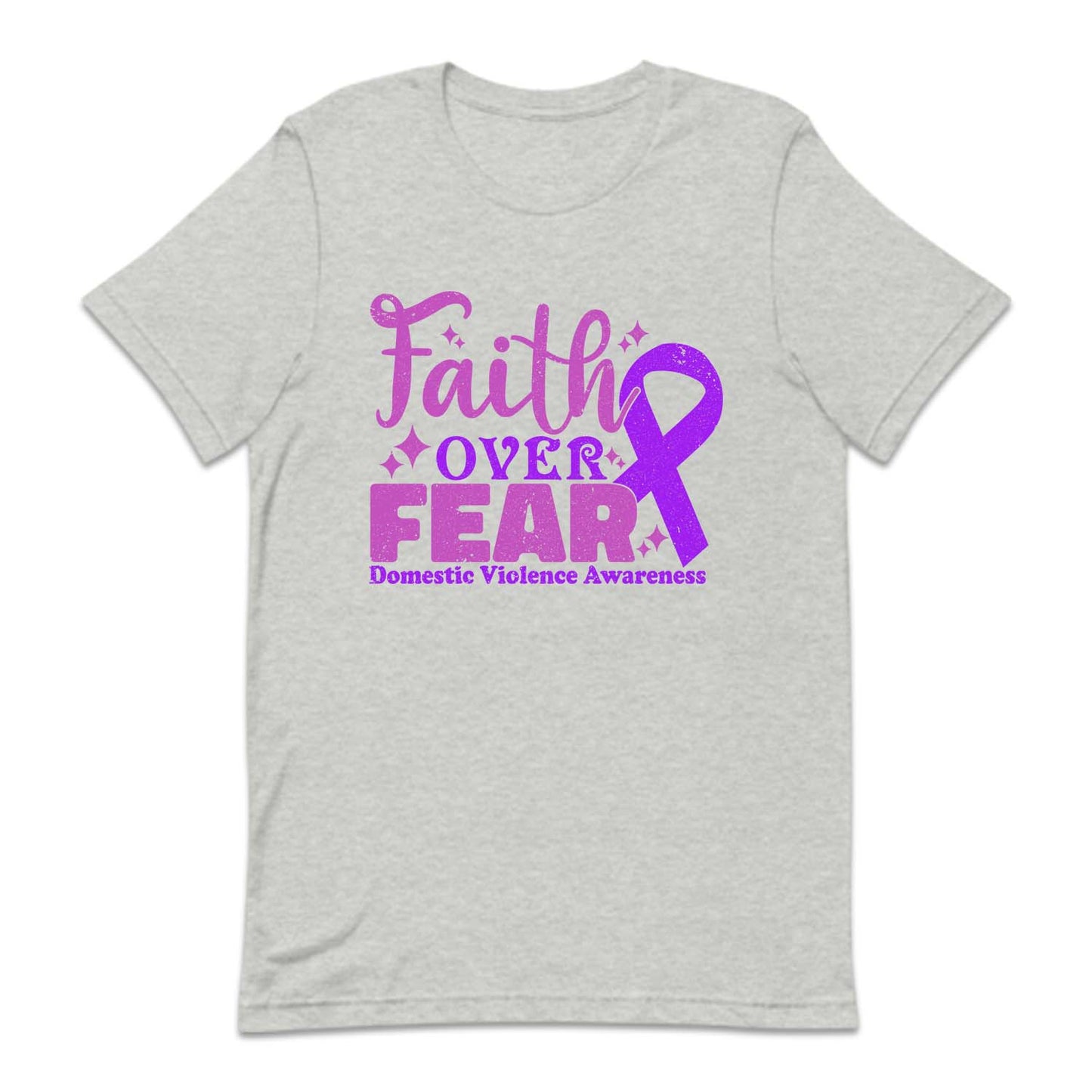 Domestic Violence Awareness DV Warrior Purple Ribbon | PRODUCT CODE: PRLRBNIODM