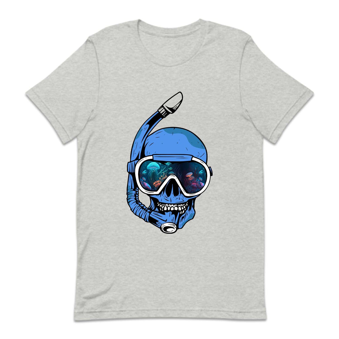 Psychedelic Snorkeling Skull Scuba Diver | PRODUCT CODE: PSYKLUSNO
