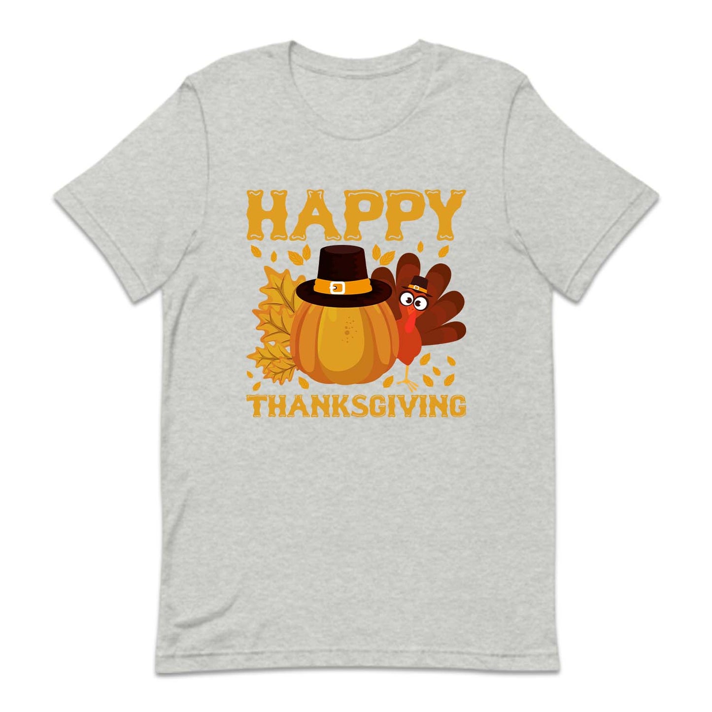 Happy Thanksgiving Pilgrim Pumpkin and Turkey Autumn Holiday | PRODUCT CODE: HPYTHNKPUK