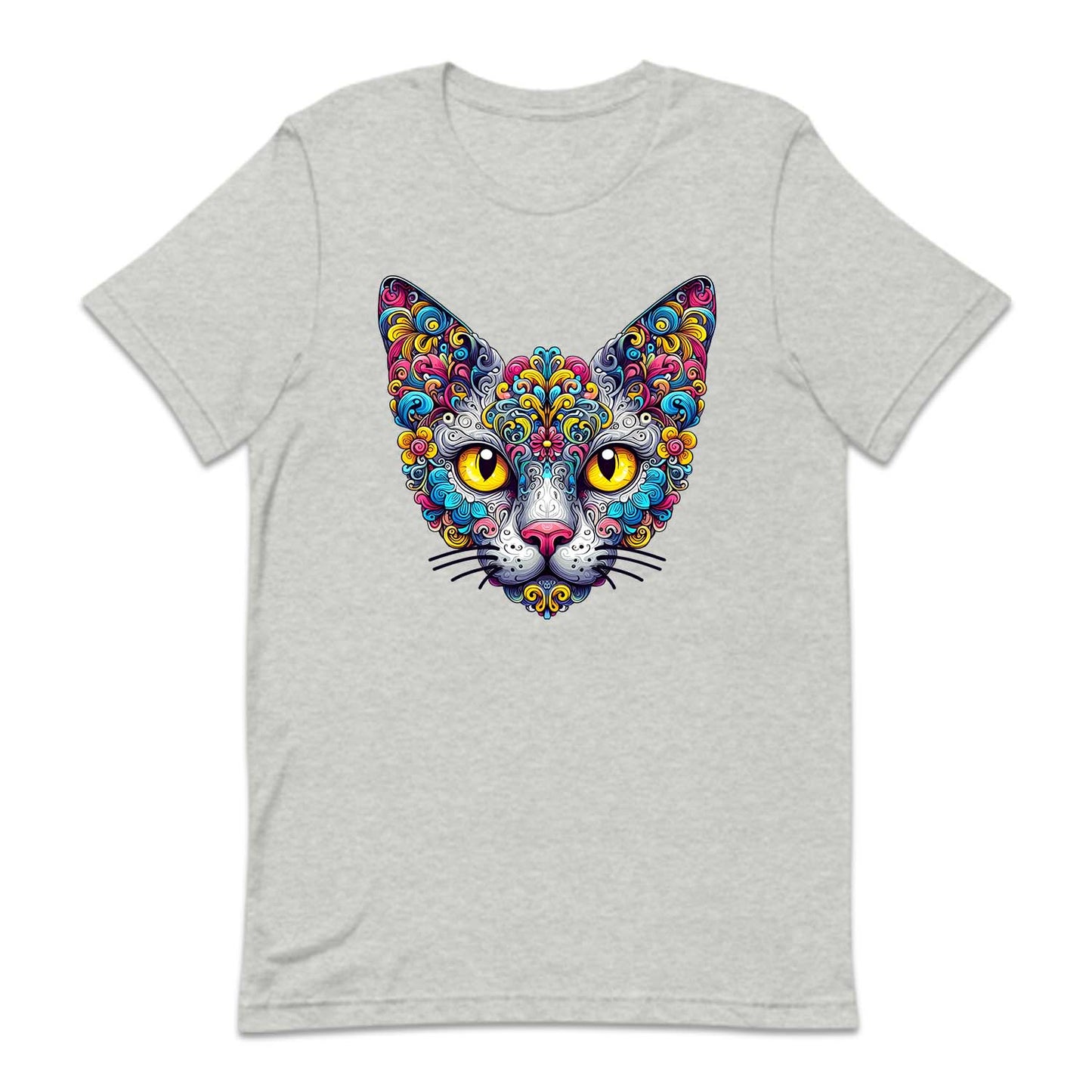 Psychedelic Colorful Devon Rex Cat | PRODUCT CODE: DVNOCTPSDY