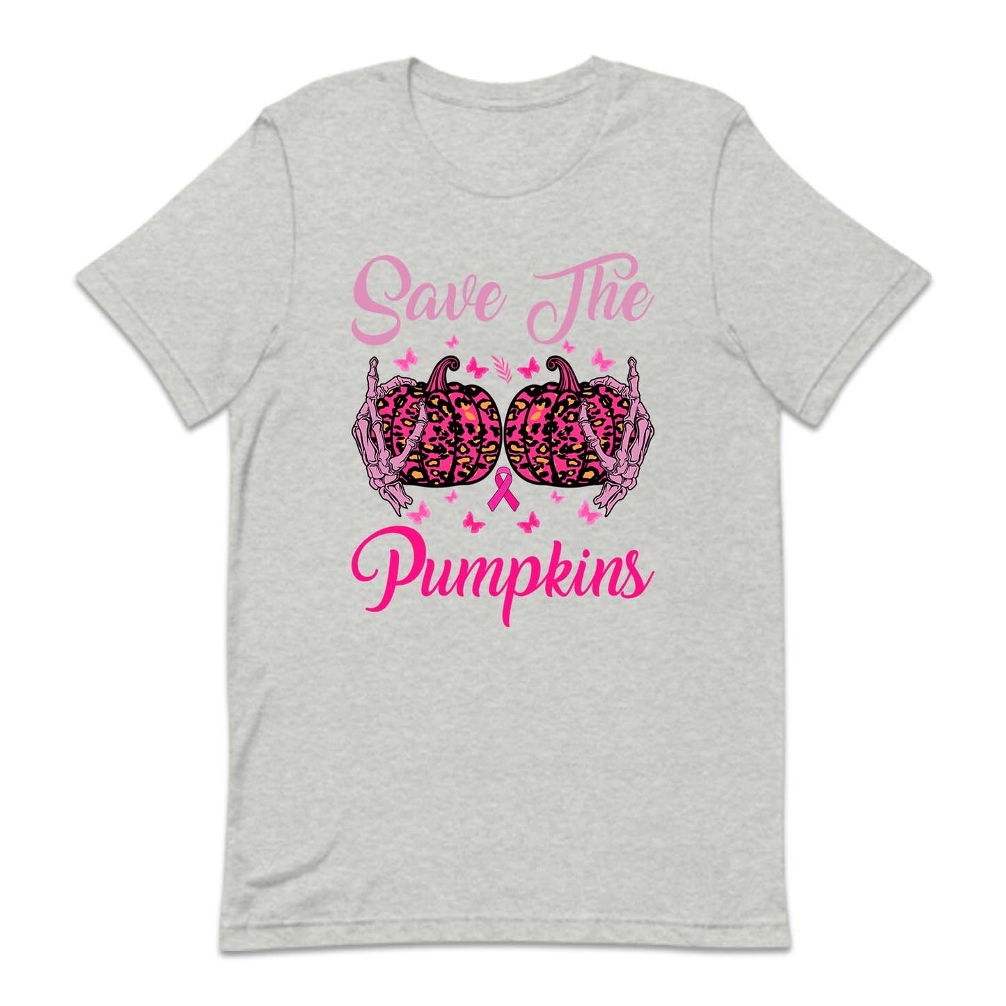 Save The Pumpkins Skeleton Hands Halloween Breast Cancer | PRODUCT CODE: SAHEPKMBRS