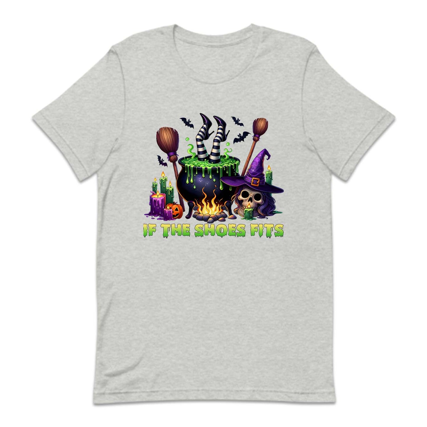 If The Shoe Fits Witch Feet In Cauldron Dripping Candles Halloween | PRODUCT CODE: FTHSHTHLWC